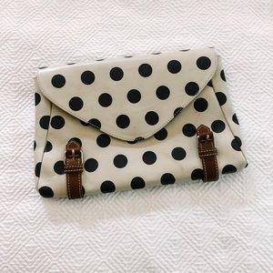 Anthropologie Polka Dot Clutch